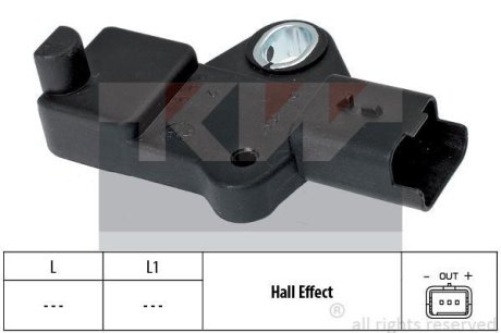 Датчик колінчастого вала. Датчик колінчастого вала, маховик KW 453524