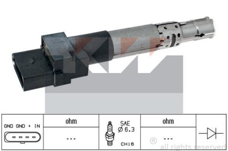 Котушка запалення KW 470434