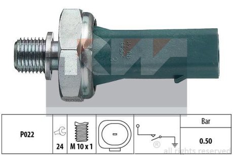 Датчик тиску мастила KW 500139