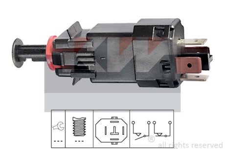 Вимикач ліхтаря сигналу гальма KW 510205