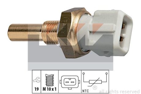 Датчик температури рідини охолодження. Датчик, температура охлаждающей жидкости. Датчик, температура охлаждающей жидкости KW 530171