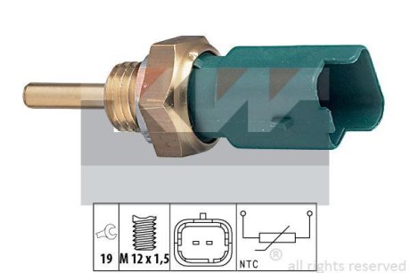Датчик температури рідини охолодження. Датчик, температура охлаждающей жидкости. Датчик, температура охлаждающей жидкости KW 530261