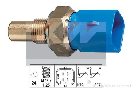 Датчик температури рідини охолодження. Датчик, температура охлаждающей жидкости. Датчик, температура охлаждающей жидкости KW 530320
