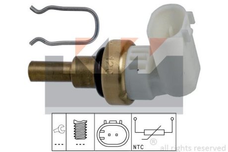 Датчик температури рідини охолодження. Датчик, температура охлаждающей жидкости. Датчик, температура охлаждающей жидкости KW 530360