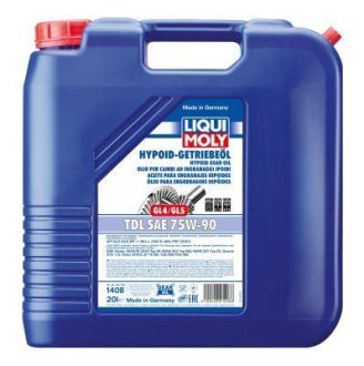 Трансмиссионное масло TDL GL-4 GL-5 MT-1 75W-90 полусинтетическое 20 л LIQUI MOLY 1408