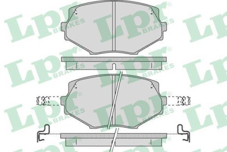Гальмівні колодки, дискове гальмо (набір) LPR 05P1043 (фото 1)