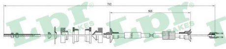 Трос зчеплення LPR C0005C