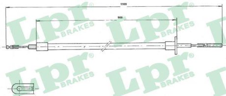Трос зчеплення LPR C0051C