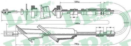 Трос зчеплення LPR C0137C