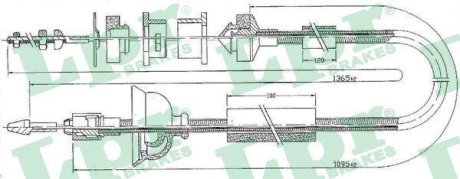 Трос зчеплення LPR C0170C