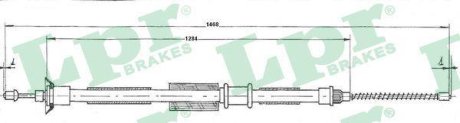 Трос ручного гальма LPR C0200B