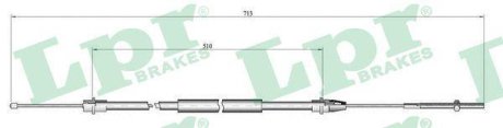 Трос ручного гальма LPR C0638B