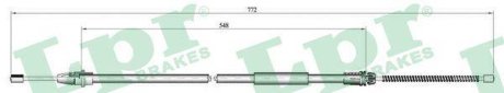 Трос ручного гальма LPR C0639B