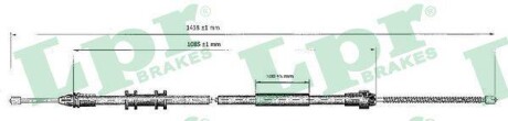 Тросик стояночного тормоза LPR C0699B