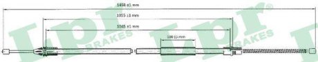 Трос ручного гальма LPR C0756B