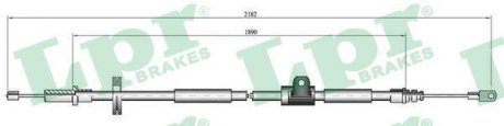 Трос ручного гальма LPR C0923B (фото 1)