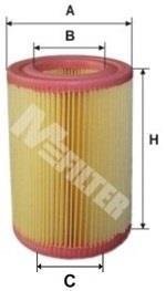 Фільтр повітряний Smart Cabrio/Fortwo 00-07 M-FILTER A8025