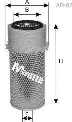 Фільтр повітряний M-FILTER A863