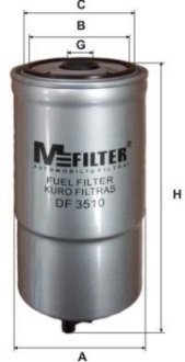 Фільтр палива M-FILTER DF3510