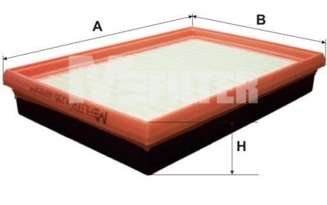 Фільтр повітряний M-FILTER K195