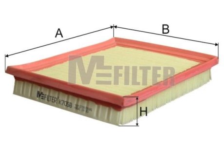 Фільтр повітряний M-FILTER K7058