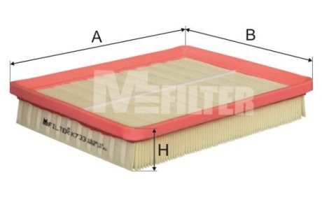 Фільтр повітряний M-FILTER K733