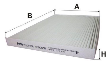 Фільтр салона M-FILTER K9076