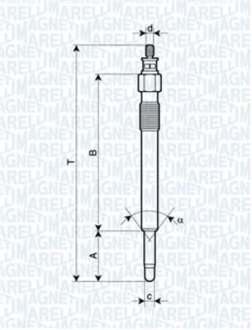 Свічка розжарювання MAGNETI MARELLI 062900020304