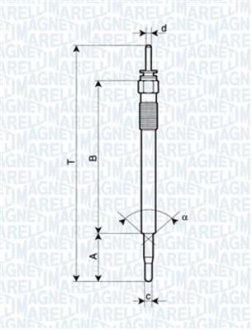 Свічка розжарювання MAGNETI MARELLI 062900086304