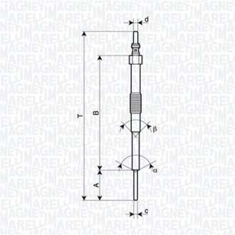 Свеча накала MAGNETI MARELLI 062900129304