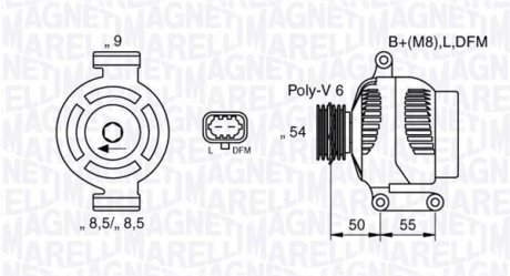 Генератор MAGNETI MARELLI 063377425010