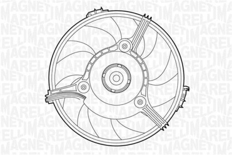 Вентилятор, охлаждение двигателя MAGNETI MARELLI 069422263010