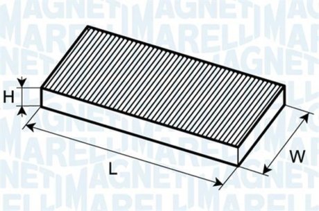 Фільтр повітря (салону) MAGNETI MARELLI 350203061100 (фото 1)