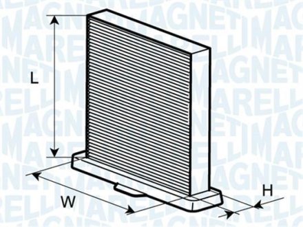 Фільтр повітря (салону) MAGNETI MARELLI 350203062220