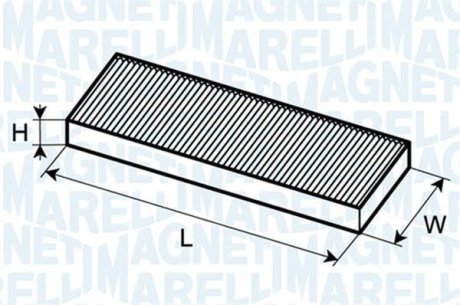 Фільтр повітря (салону) MAGNETI MARELLI 350203062630