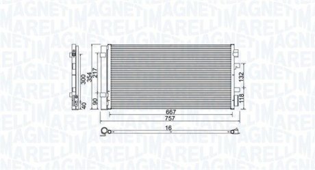 Радіатор кондиціонера MAGNETI MARELLI 350203762000