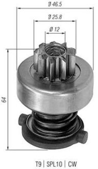 Ведущая шестерня, стартер MAGNETI MARELLI 940113020122