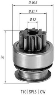 Бендикс стартера MAGNETI MARELLI 940113020177