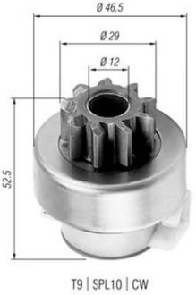 Бендикс стартера MAGNETI MARELLI 940113020325