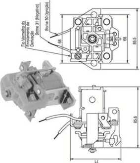 Соленоїд стартера MAGNETI MARELLI 940113050338