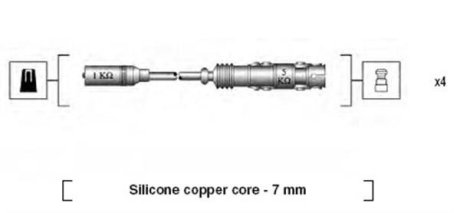 Дроти запалення, набір MAGNETI MARELLI 941175190760