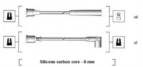 Дроти запалення, набір MAGNETI MARELLI 941185050766