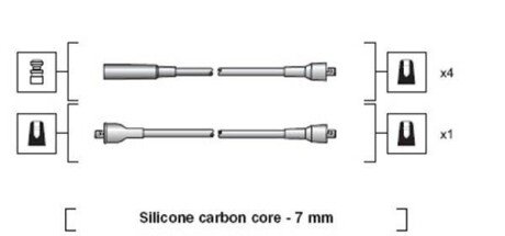 Дроти запалення, набір MAGNETI MARELLI 941318111024