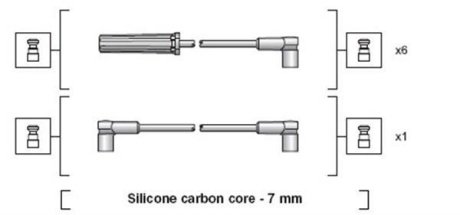 Дроти запалення, набір MAGNETI MARELLI 941318111136