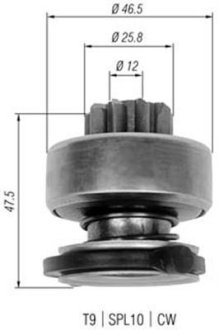 Бендикс стартера MAGNETI MARELLI AMB0329 (фото 1)