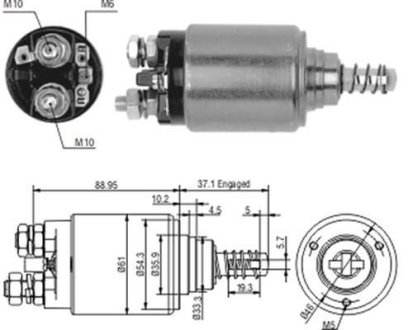 Втягуюче реле стартера MAGNETI MARELLI AME0186 (фото 1)