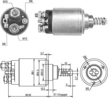 Електромагніт стартера MAGNETI MARELLI AME0389 (фото 1)