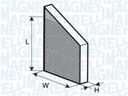 Фільтр повітря (салону) MAGNETI MARELLI BCF163