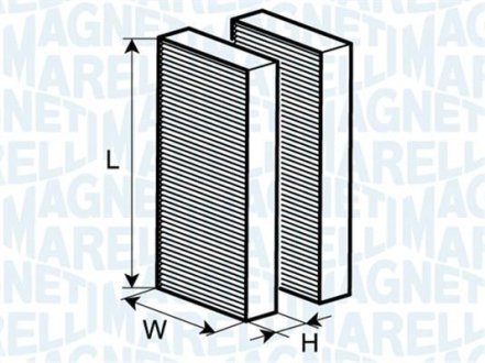 Фільтр повітря (салону) MAGNETI MARELLI BCF231