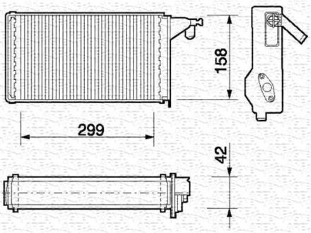 Радіатор пічка MAGNETI MARELLI BR062